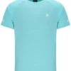 Maglietta da tennis unisex a girocollo color acquamarina