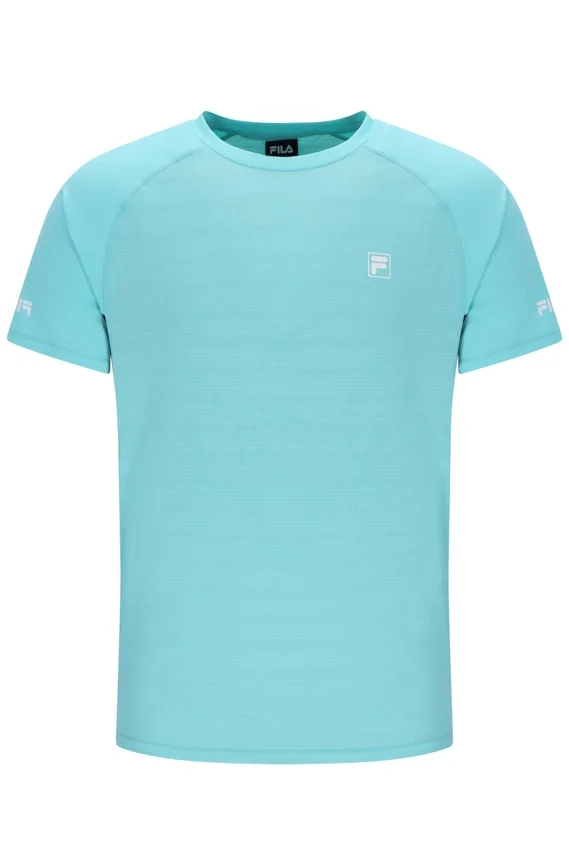 Maglietta da tennis unisex a girocollo color acquamarina
