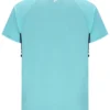 Maglietta da tennis unisex a girocollo color acquamarina