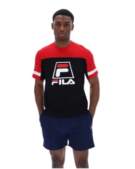 Maglietta Damon Cut and Sew nera