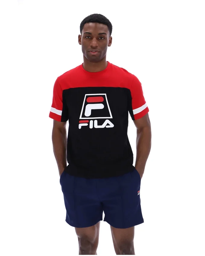 Maglietta Damon Cut and Sew nera