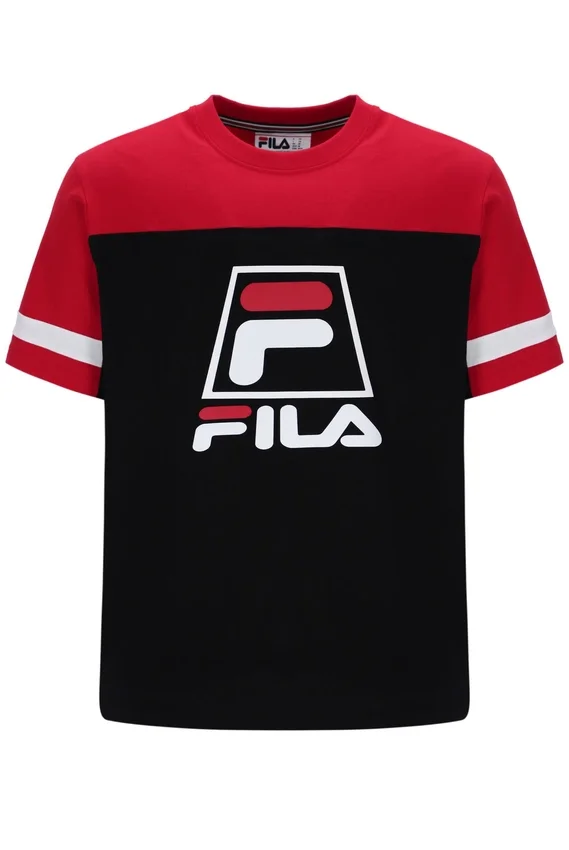 Maglietta Damon Cut and Sew nera