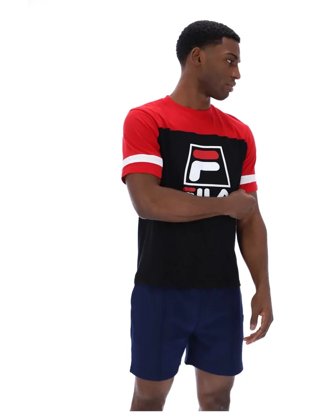 Maglietta Damon Cut and Sew nera