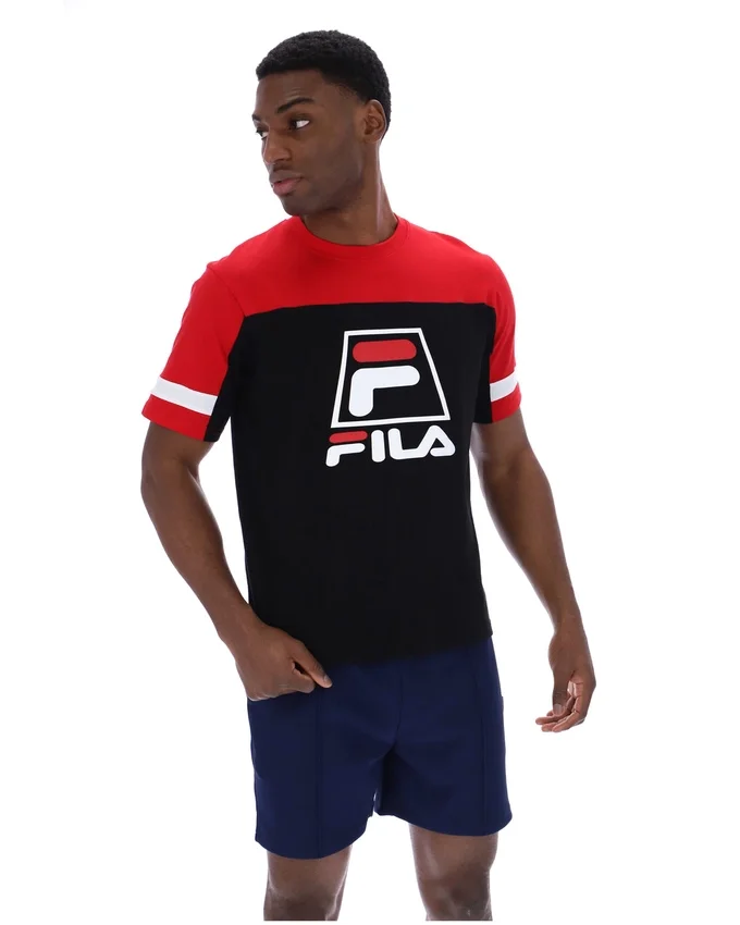 Maglietta Damon Cut and Sew nera