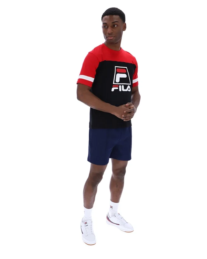 Maglietta Damon Cut and Sew nera