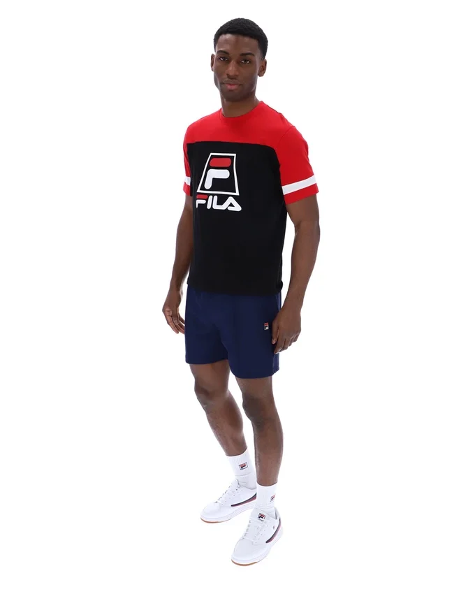 Maglietta Damon Cut and Sew nera