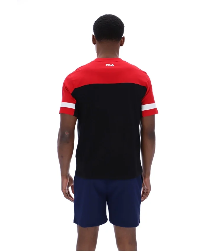 Maglietta Damon Cut and Sew nera