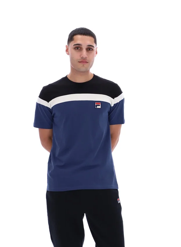 Maglietta Fila Aiden Cut and Sew blu navy