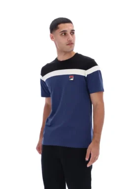 Maglietta Fila Aiden Cut and Sew blu navy