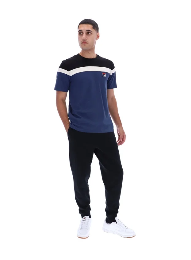 Maglietta Fila Aiden Cut and Sew blu navy