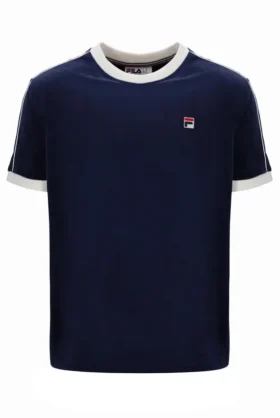 Maglietta Fila Basilio in velluto blu navy