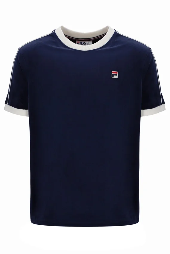 Maglietta Fila Basilio in velluto blu navy