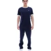 Maglietta Fila Basilio in velluto blu navy