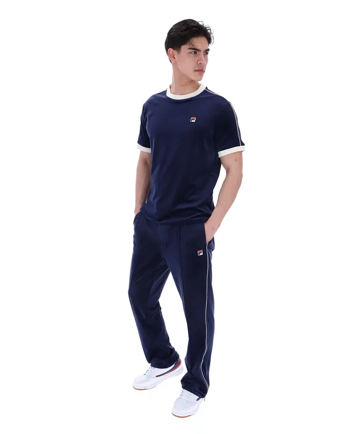 Maglietta Fila Basilio in velluto blu navy
