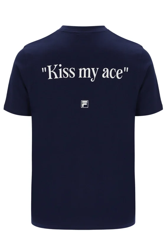 Maglietta Fila blu navy con grafica Osvaldo