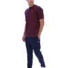 Maglietta Fila blu navy con stampa Nilo a righe sottili