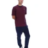 Maglietta Fila blu navy con stampa Nilo a righe sottili