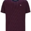 Maglietta Fila blu navy con stampa Nilo a righe sottili