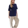 Maglietta Fila Cinzia in stile boyfriend blu navy