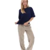 Maglietta Fila Cinzia in stile boyfriend blu navy