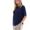 Maglietta Fila Cinzia in stile boyfriend blu navy