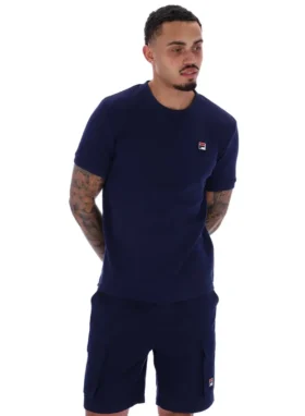 Maglietta Fila Navy Ash Micro Waffle Ringer