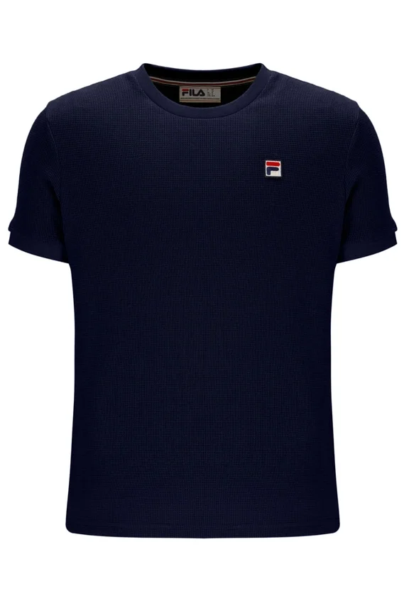 Maglietta Fila Navy Ash Micro Waffle Ringer