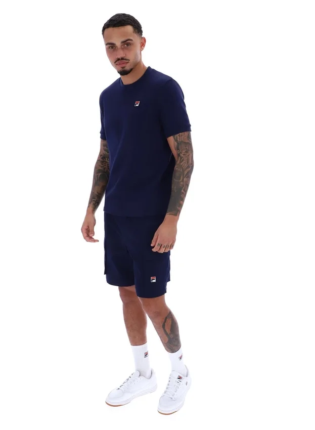Maglietta Fila Navy Ash Micro Waffle Ringer