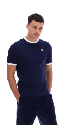 Maglietta Fila Navy Marconi Essential Ringer