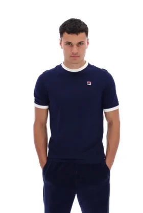 Maglietta Fila Navy Marconi Essential Ringer