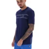 Maglietta Fila Navy Williams con bordino a contrasto