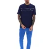 Maglietta Fila Navy Williams con bordino a contrasto