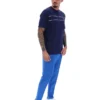 Maglietta Fila Navy Williams con bordino a contrasto