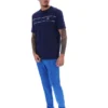 Maglietta Fila Navy Williams con bordino a contrasto