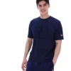 Maglietta Fila Pepe blu navy con logo floccato
