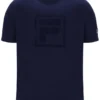 Maglietta Fila Pepe blu navy con logo floccato