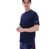 Maglietta Fila Pepe blu navy con logo floccato