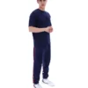 Maglietta Fila Pepe blu navy con logo floccato