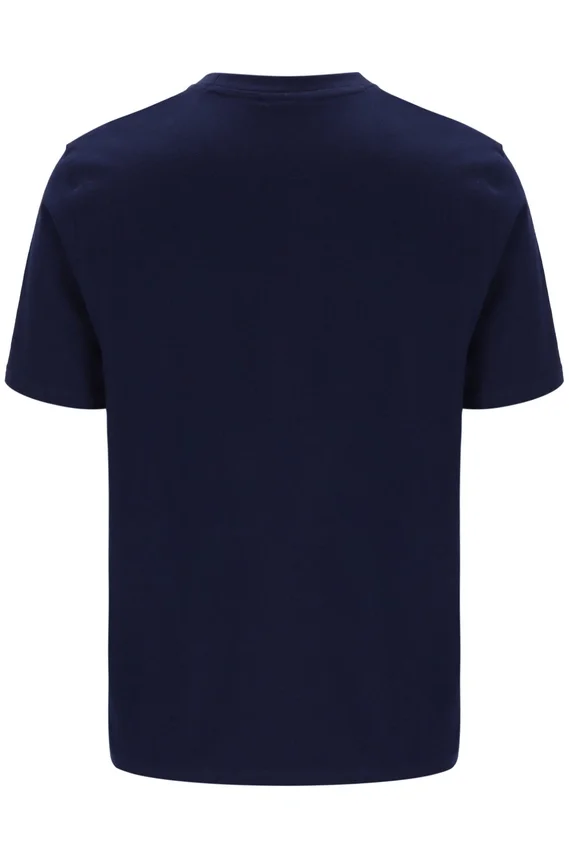 Maglietta Fila Pepe blu navy con logo floccato
