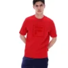 Maglietta Fila Pepe rossa con logo floccato
