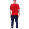 Maglietta Fila Pepe rossa con logo floccato