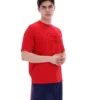 Maglietta Fila Pepe rossa con logo floccato