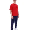 Maglietta Fila Pepe rossa con logo floccato