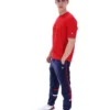 Maglietta Fila Pepe rossa con logo floccato