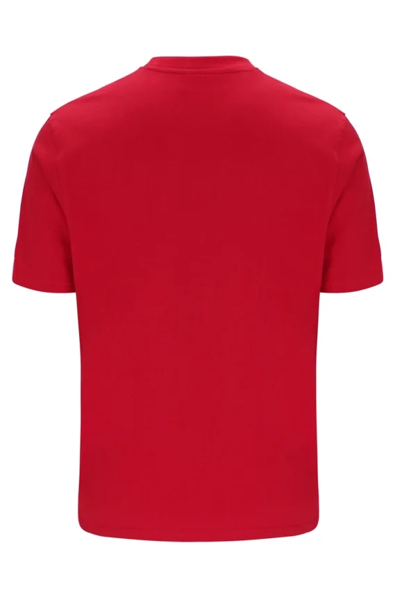 Maglietta Fila Pepe rossa con logo floccato