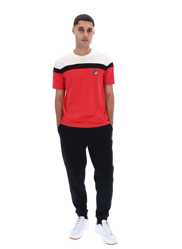 Maglietta Fila Red Aiden Cut and Sew