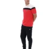 Maglietta Fila Red Aiden Cut and Sew