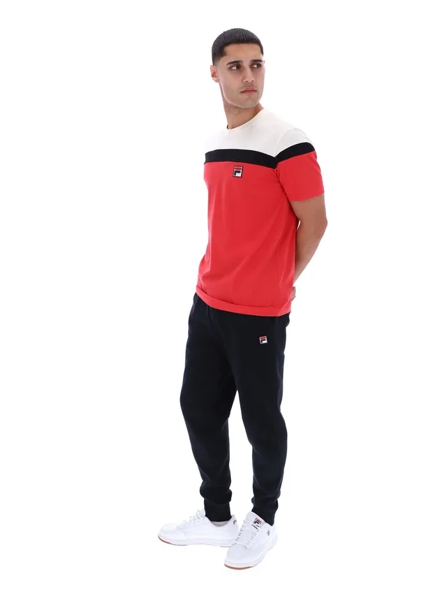 Maglietta Fila Red Aiden Cut and Sew