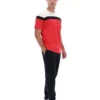 Maglietta Fila Red Aiden Cut and Sew