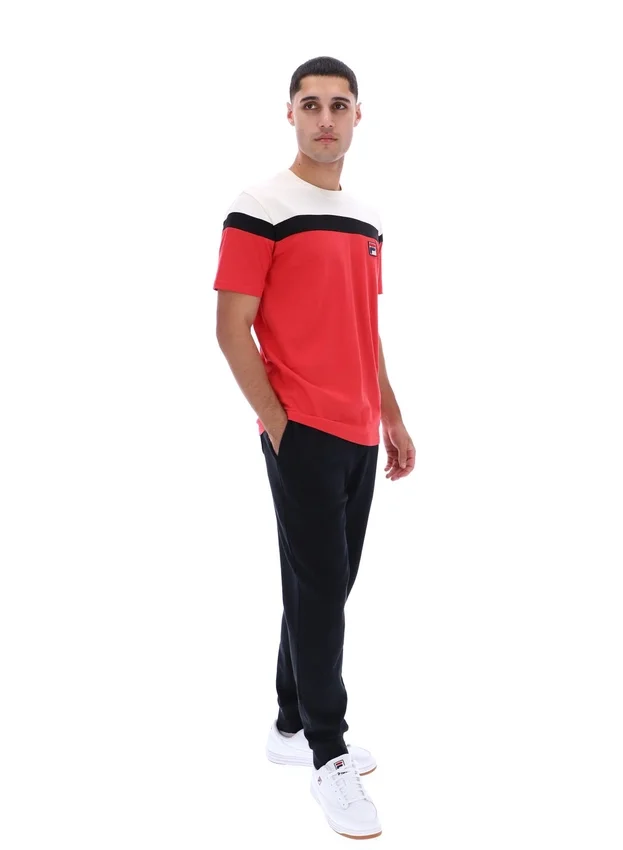 Maglietta Fila Red Aiden Cut and Sew